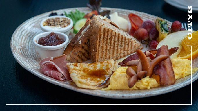 Brunch tallerken fra Café Crema i City 2 